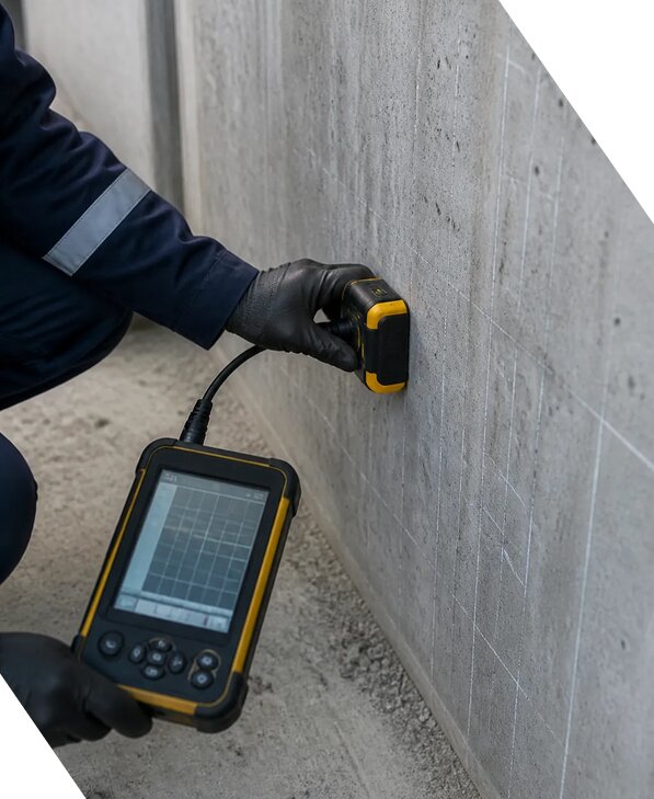 Определение защитного слоя бетона методом обследования в Канаше