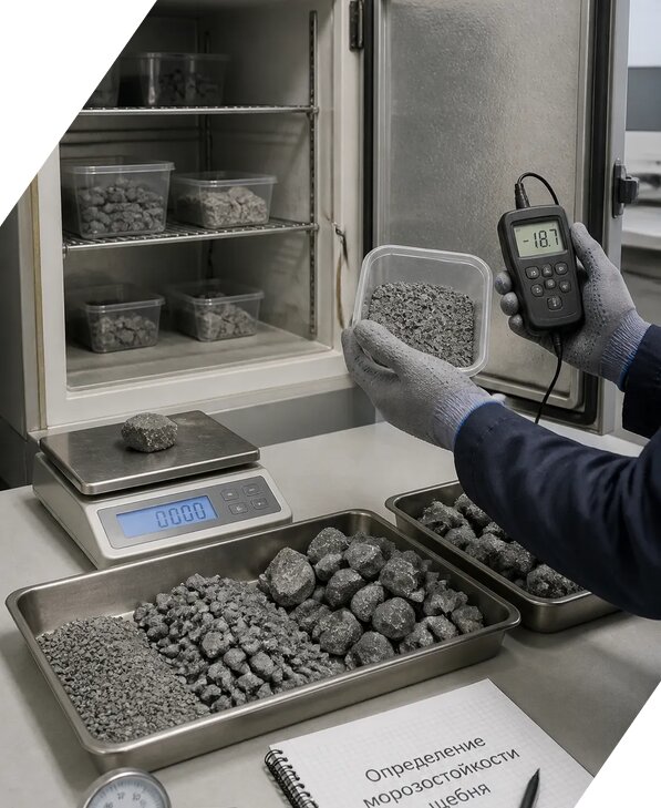 Определение морозостойкости щебня в Канаше от 3595 р. | ЭкспертизаРоссия